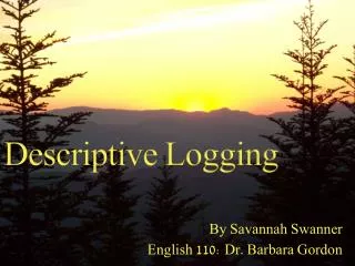 Descriptive Logging