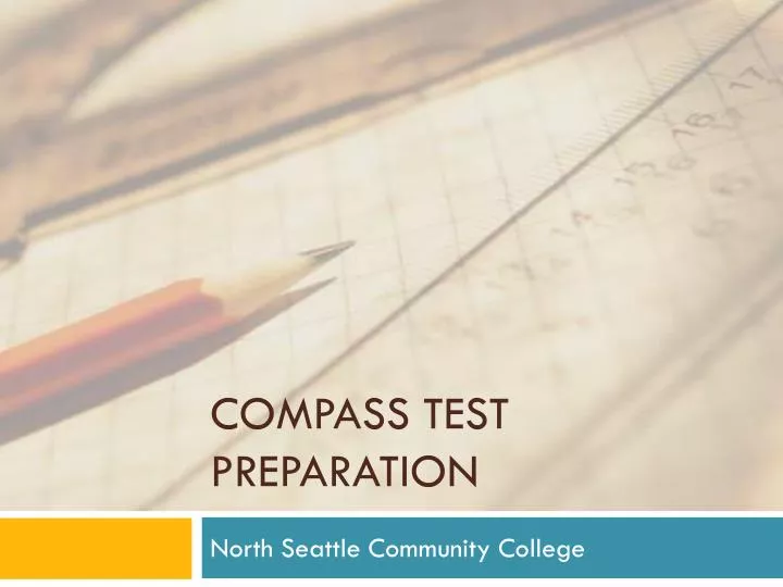 compass test preparation