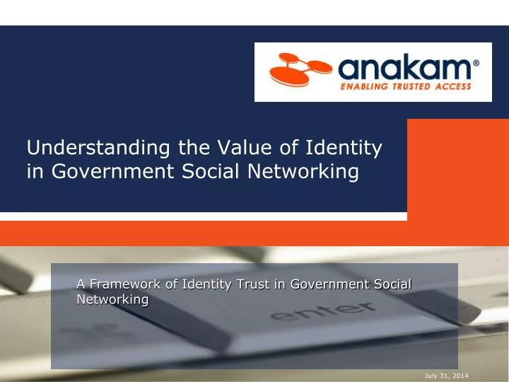 understanding the value of identity in government social networking