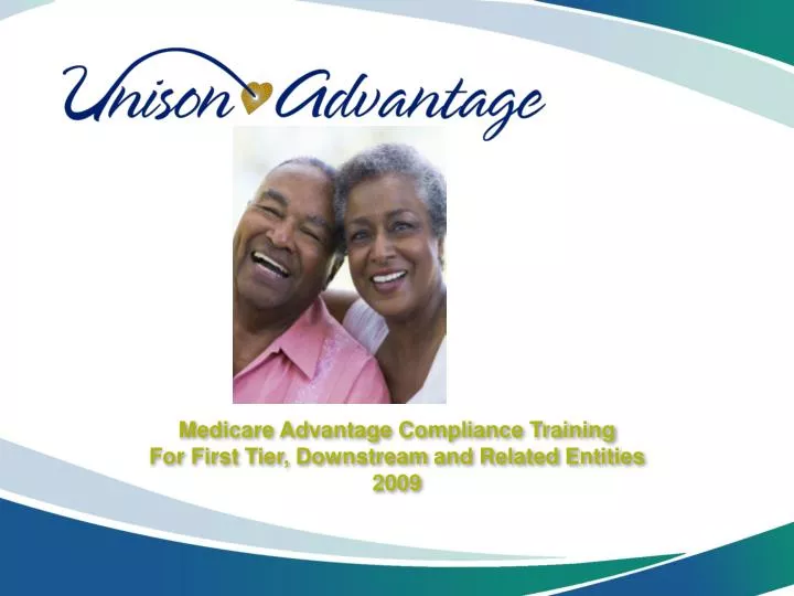 medicare advantage compliance training for first tier downstream and related entities 2009