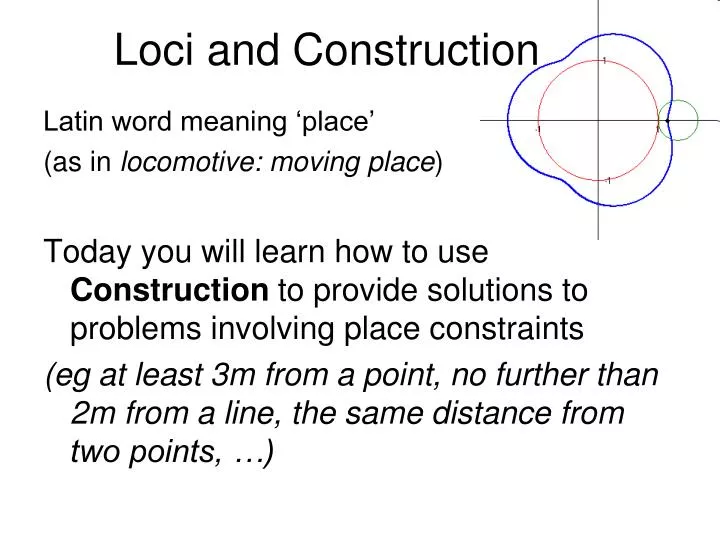 loci and construction
