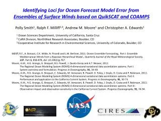 Identifying Loci for Ocean Forecast Model Error from