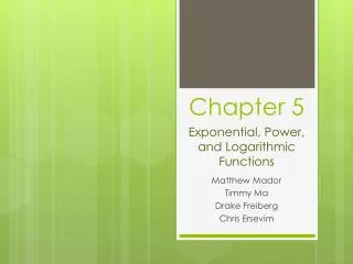 chapter 5 exponential power and logarithmic functions