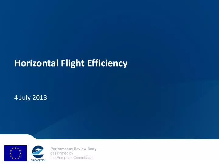 horizontal flight efficiency