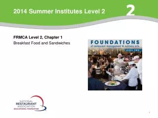 2014 Summer Institutes Level 2