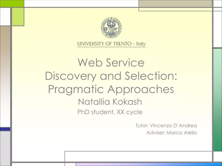 web service discovery and selection pragmatic approaches