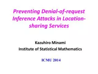 Preventing Denial-of-request Inference Attacks in Location-sharing Services