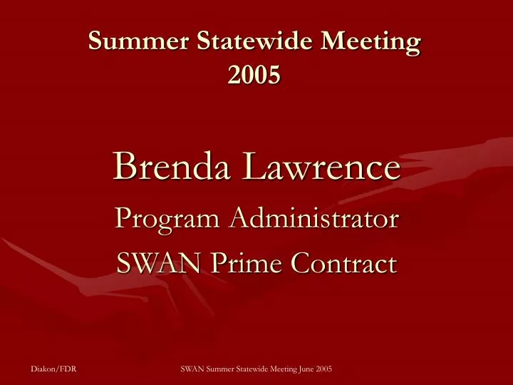 summer statewide meeting 2005