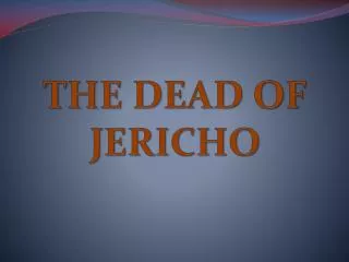 THE DEAD OF JERICHO