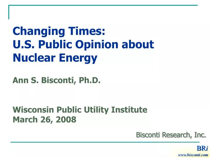 changing times u s public opinion about nuclear energy