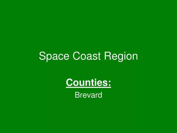 space coast region