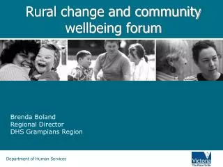 Rural change and community wellbeing forum