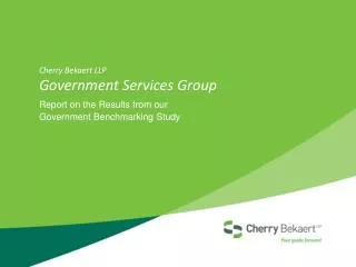 Cherry Bekaert LLP Government Services Group