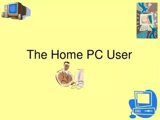 The Home PC User