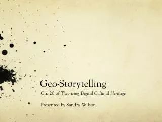 Geo-Storytelling
