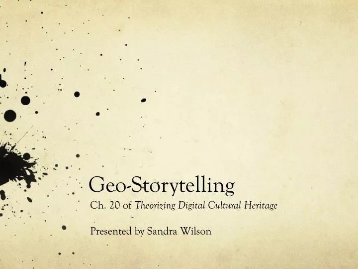 geo storytelling