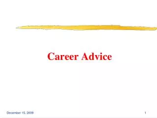 Career Advice