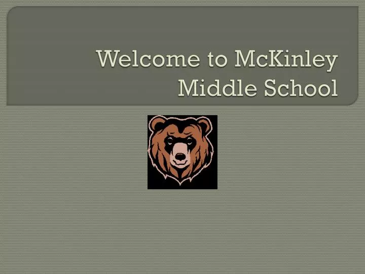 welcome to mckinley middle school