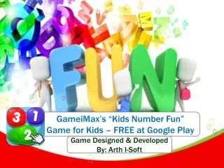 GameiMax's "Kids Number Fun" Game for Kids for FREE