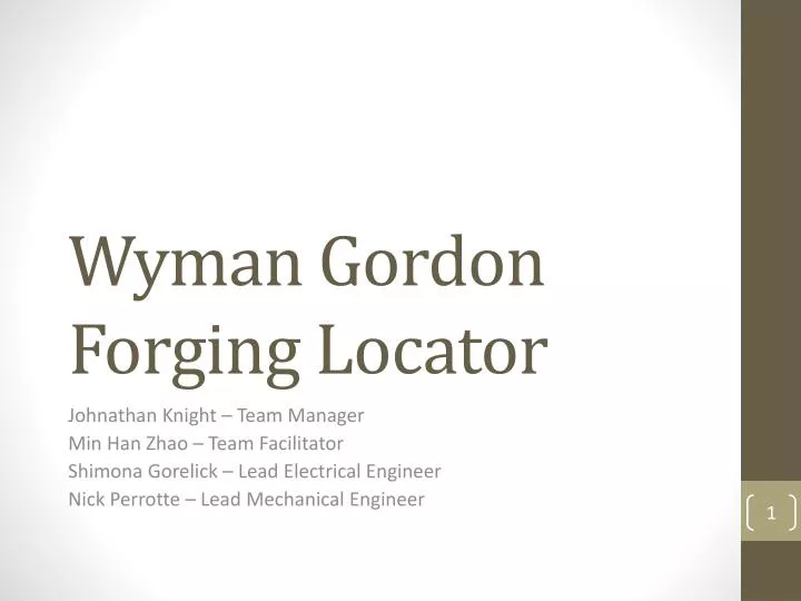wyman gordon forging locator
