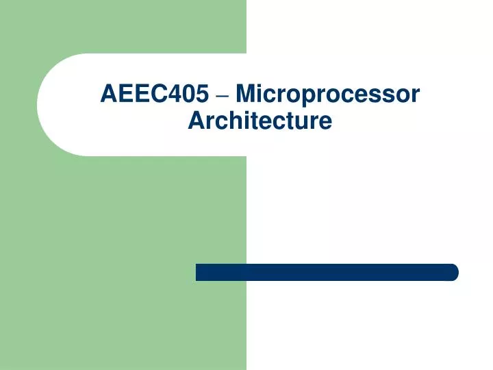 aeec405 microprocessor architecture