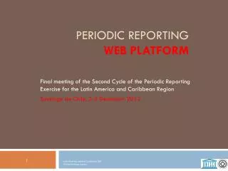 Periodic reporting web PLATFORM