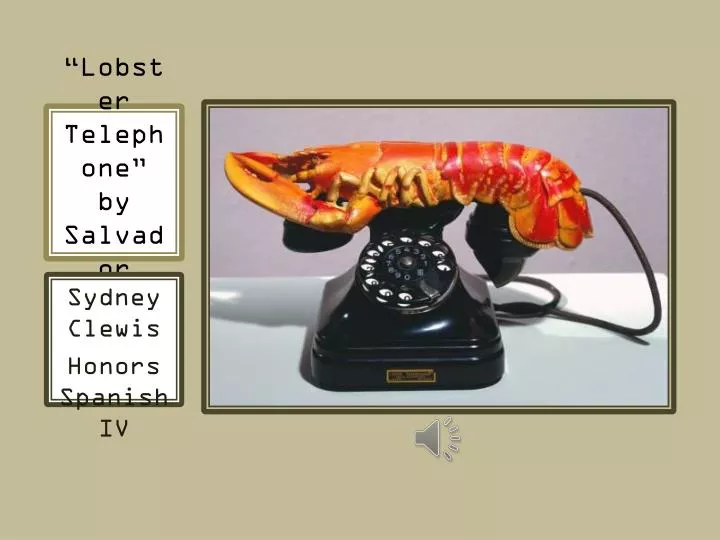 lobster telephone by salvador dal