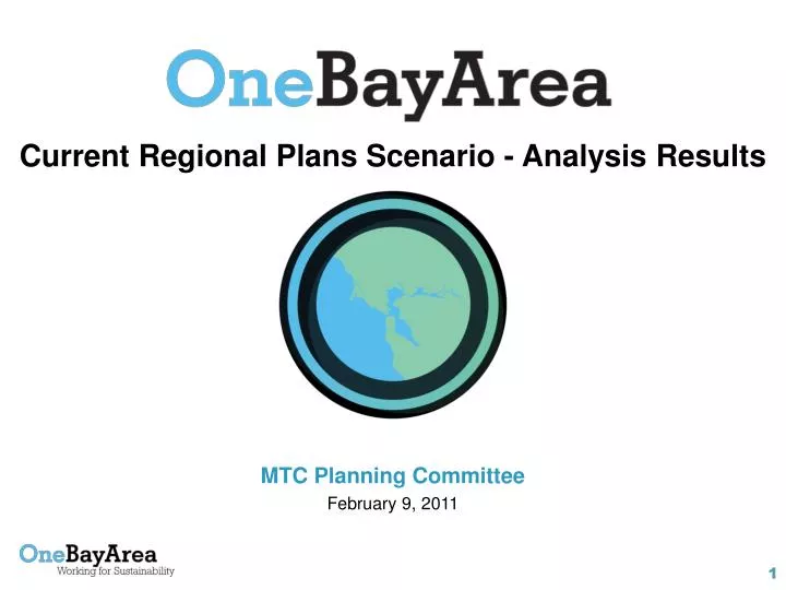 current regional plans scenario analysis results