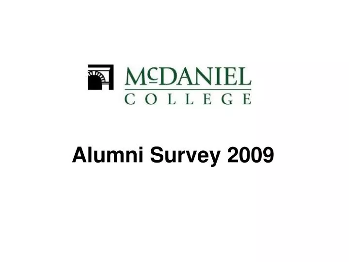 alumni survey 2009