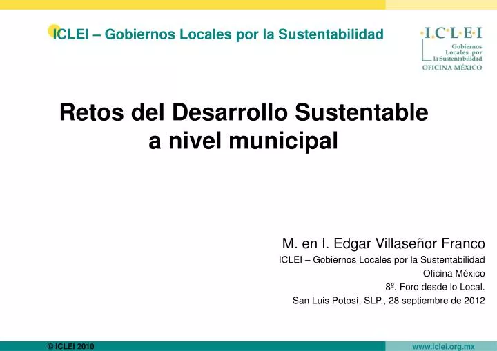 iclei gobiernos locales por la sustentabilidad