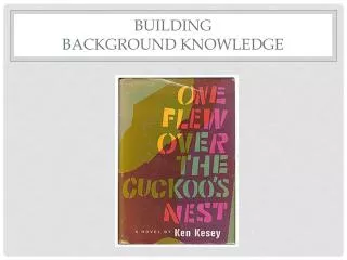 Building Background Knowledge