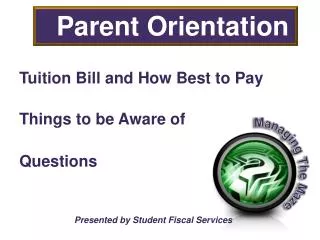 Tuition Bill and How Best to Pay Things to be Aware of Questions