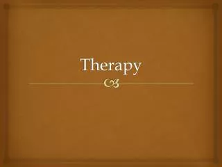 therapy
