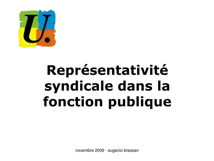 repr sentativit syndicale dans la fonction publique