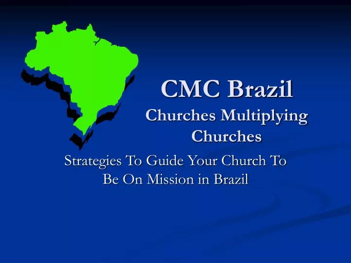 cmc brazil churches multiplying churches