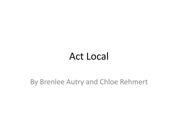 act local