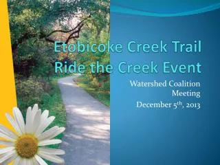 Etobicoke Creek Trail Ride the Creek Event