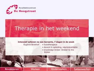 therapie in het weekend