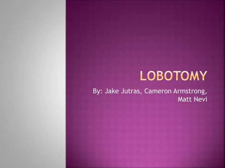 lobotomy