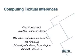 Computing Textual Inferences