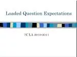 Loaded Question Expectations - slide 1