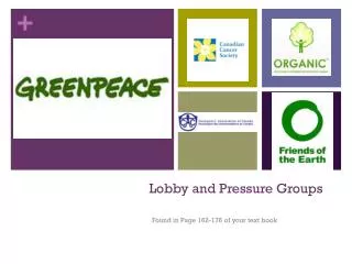 Lobby and Pressure Groups