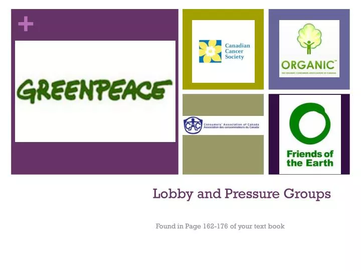 lobby and pressure groups