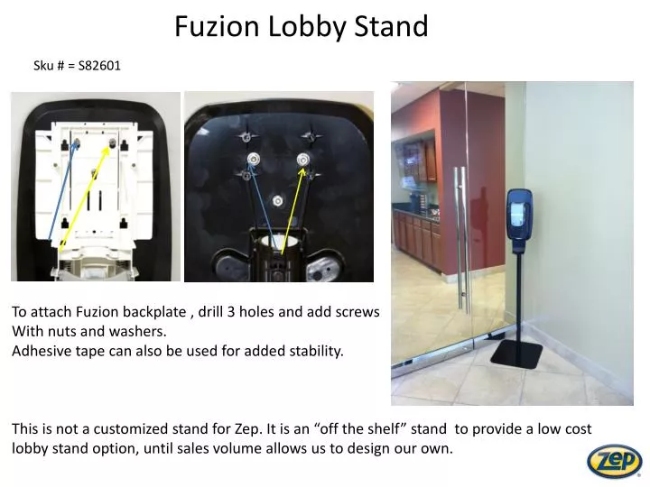 fuzion lobby stand