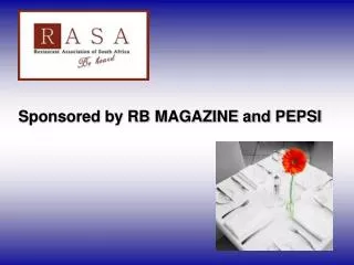 Sponsored by RB MAGAZINE and PEPSI