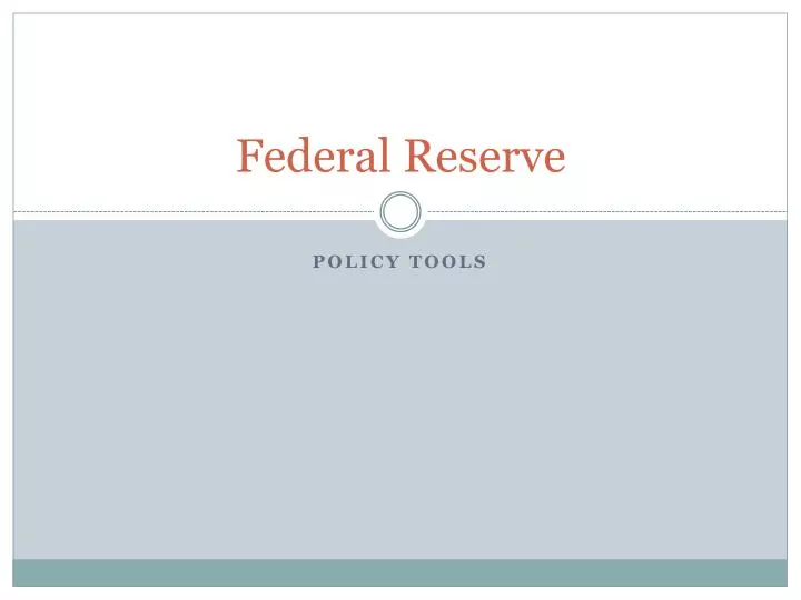 federal reserve