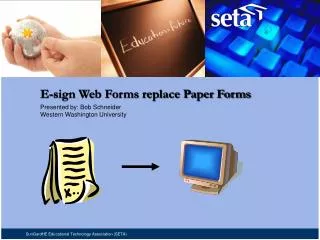 E-sign Web Forms replace Paper Forms