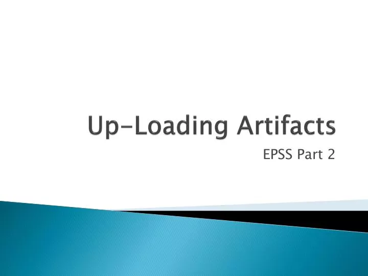 up loading artifacts