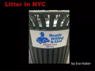 Litter In NYC