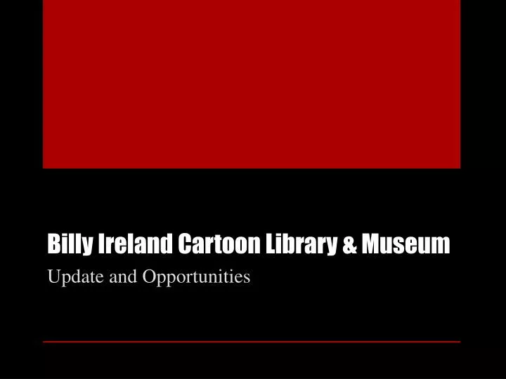billy ireland cartoon library museum